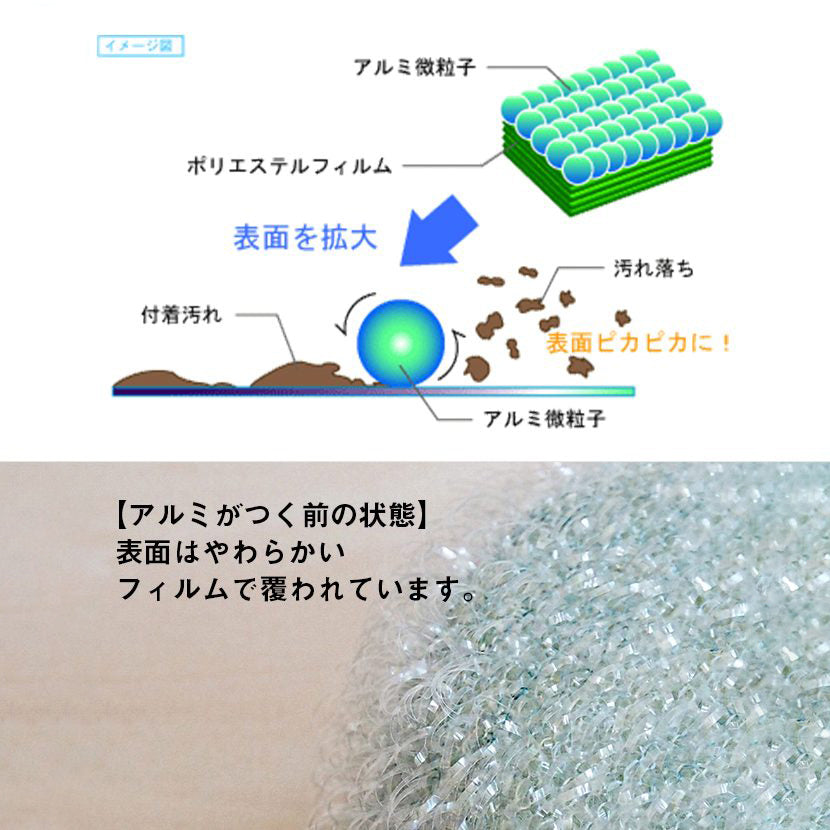 浴室掃除用スポンジ 抗菌ルースターバスクリーナー【紐付き】