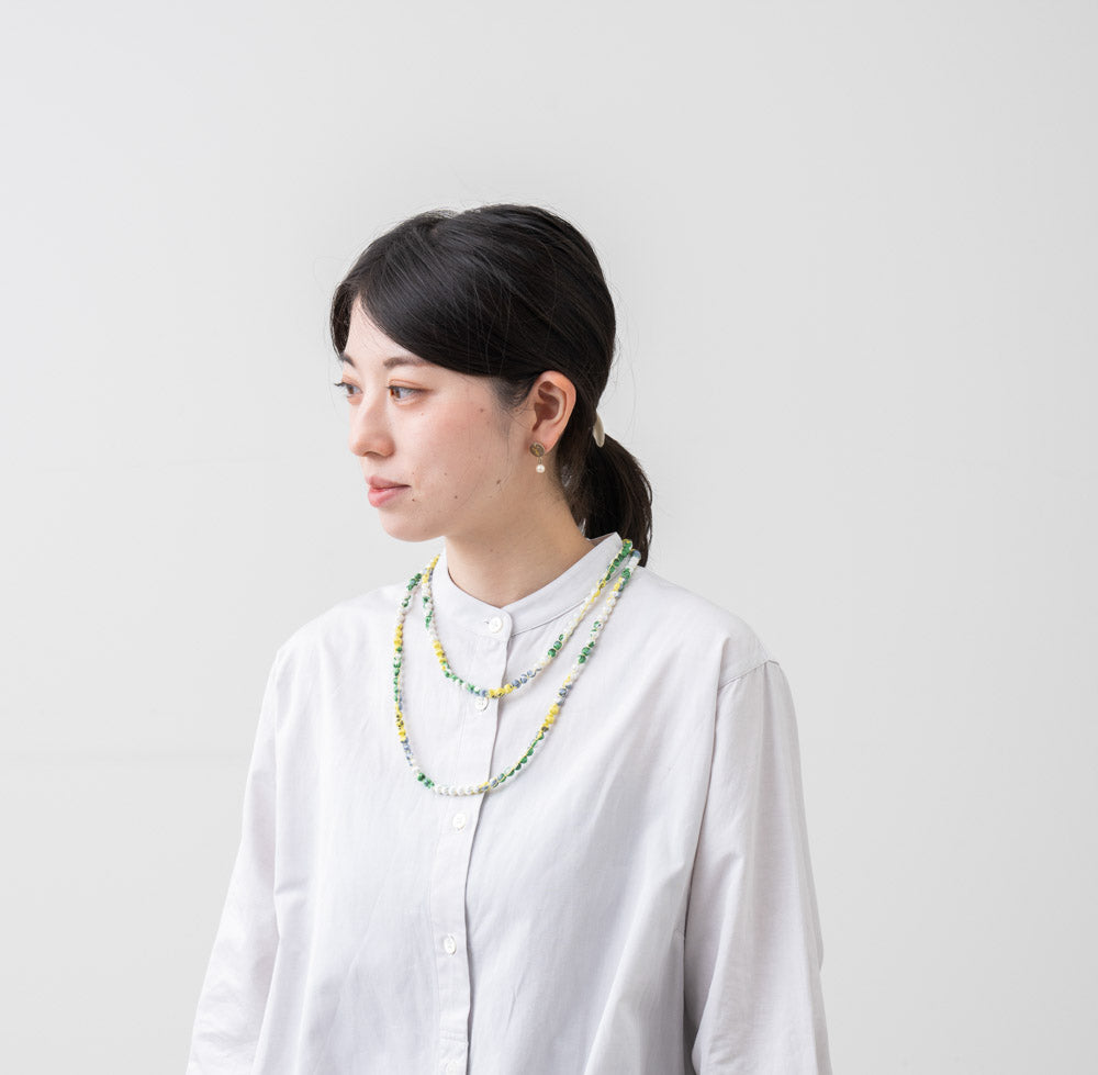 CITRUS シルクボールネックレス