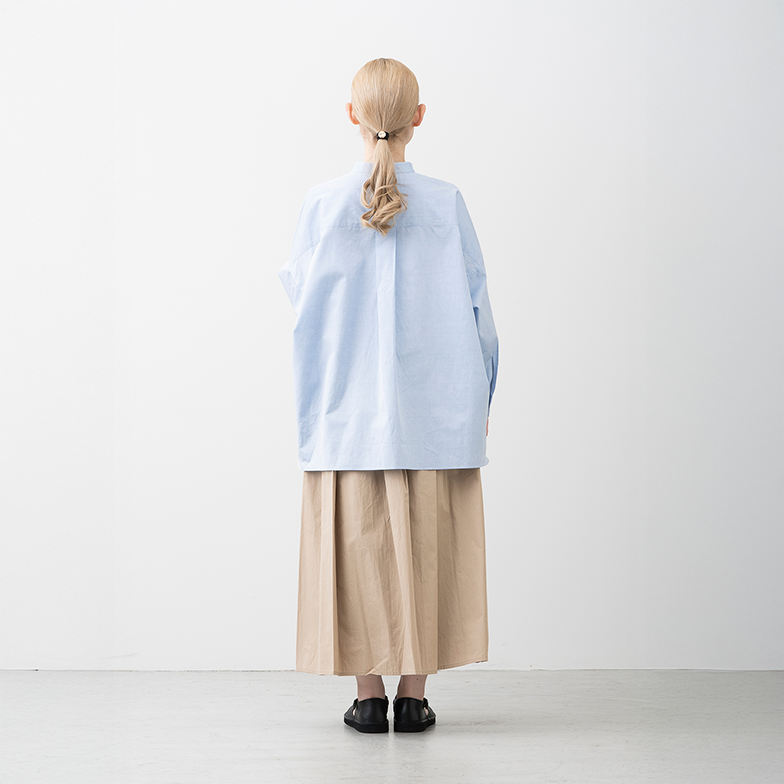 HaTaKaKe(ハタカケ)コットンリネン ワイドブラウス