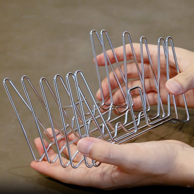ルプループ 縮む水切りラック ハーフ キッチン用品 食洗器対応 折り畳み 日本製