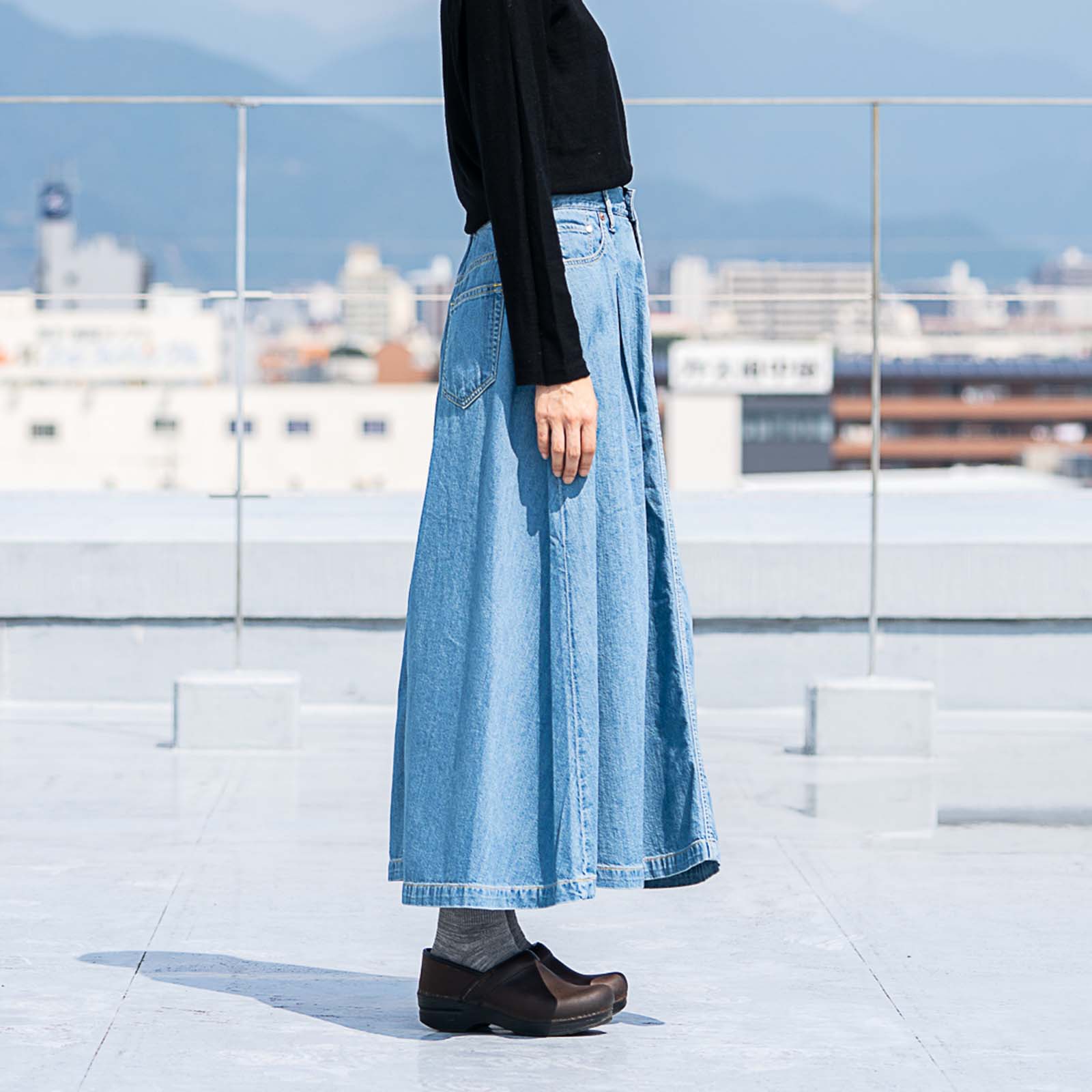 caqu(サキュウ) フレンドシップ ロングフレアスカート