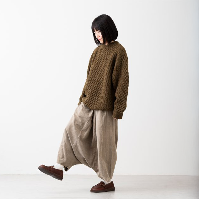 FACTORY(ファクトリー) 綿ネル サルエルパンツ