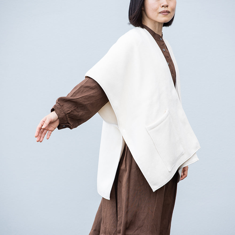 オーガニックコットン フリースショール