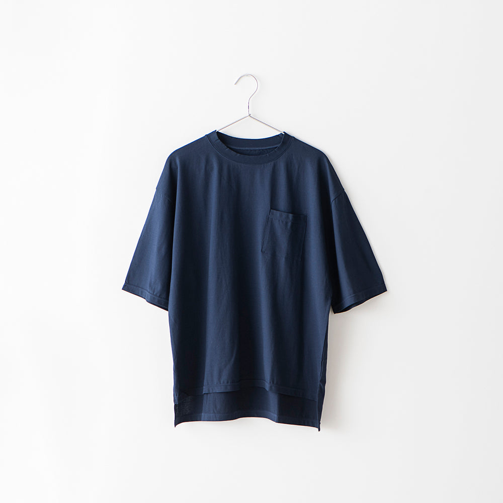 麻のような肌ざわり 綿100%汗が目立たない半袖Tシャツ