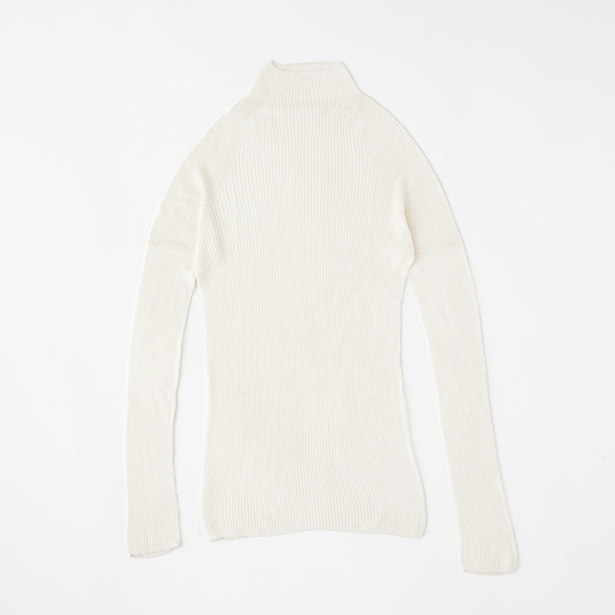 シルクリブニット ボトルネック