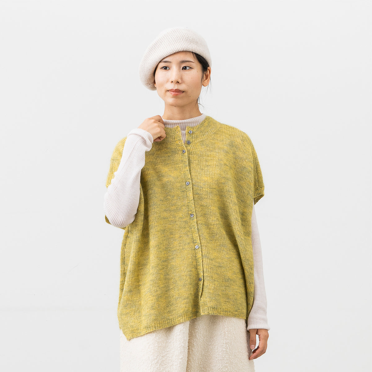 スーパーファインウールリブニット　ボトルネック　【11月上旬発売予定】