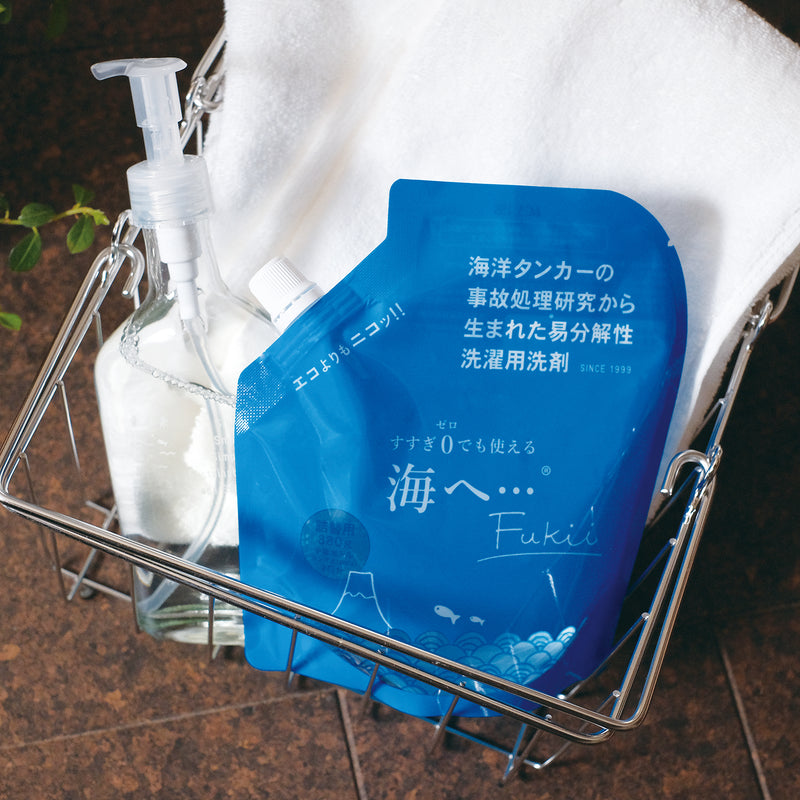 すすぎゼロの洗濯用洗剤 海へ･･･Fukii詰替パック 380g