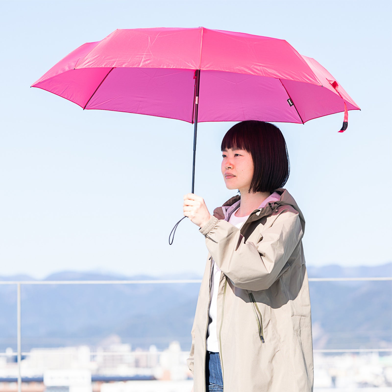 きゃんべる VERYKAL8 軽量自動開閉折りたたみ傘