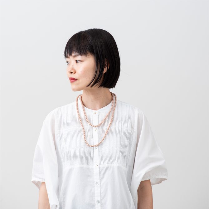 CITRUS シルクボールネックレス
