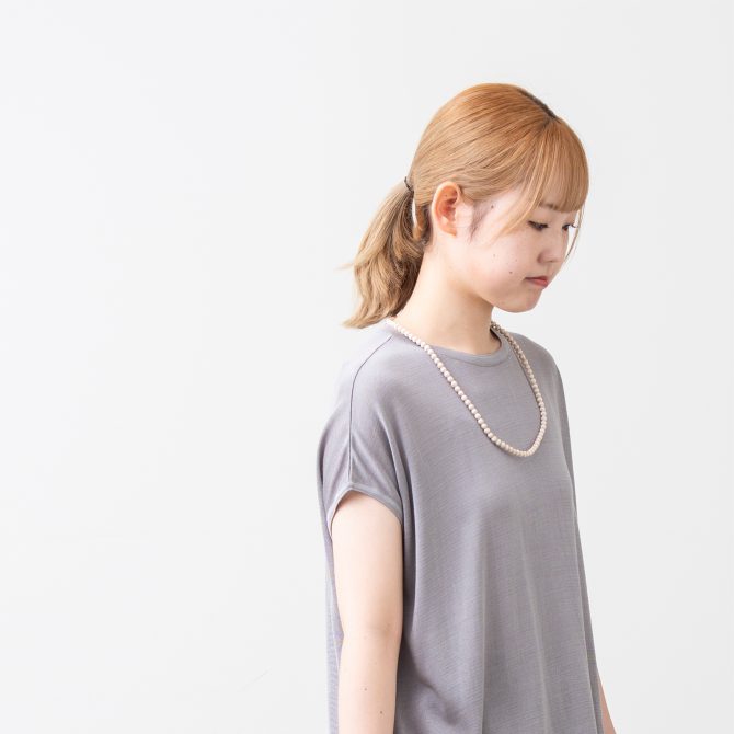 CITRUS シルクボールネックレス