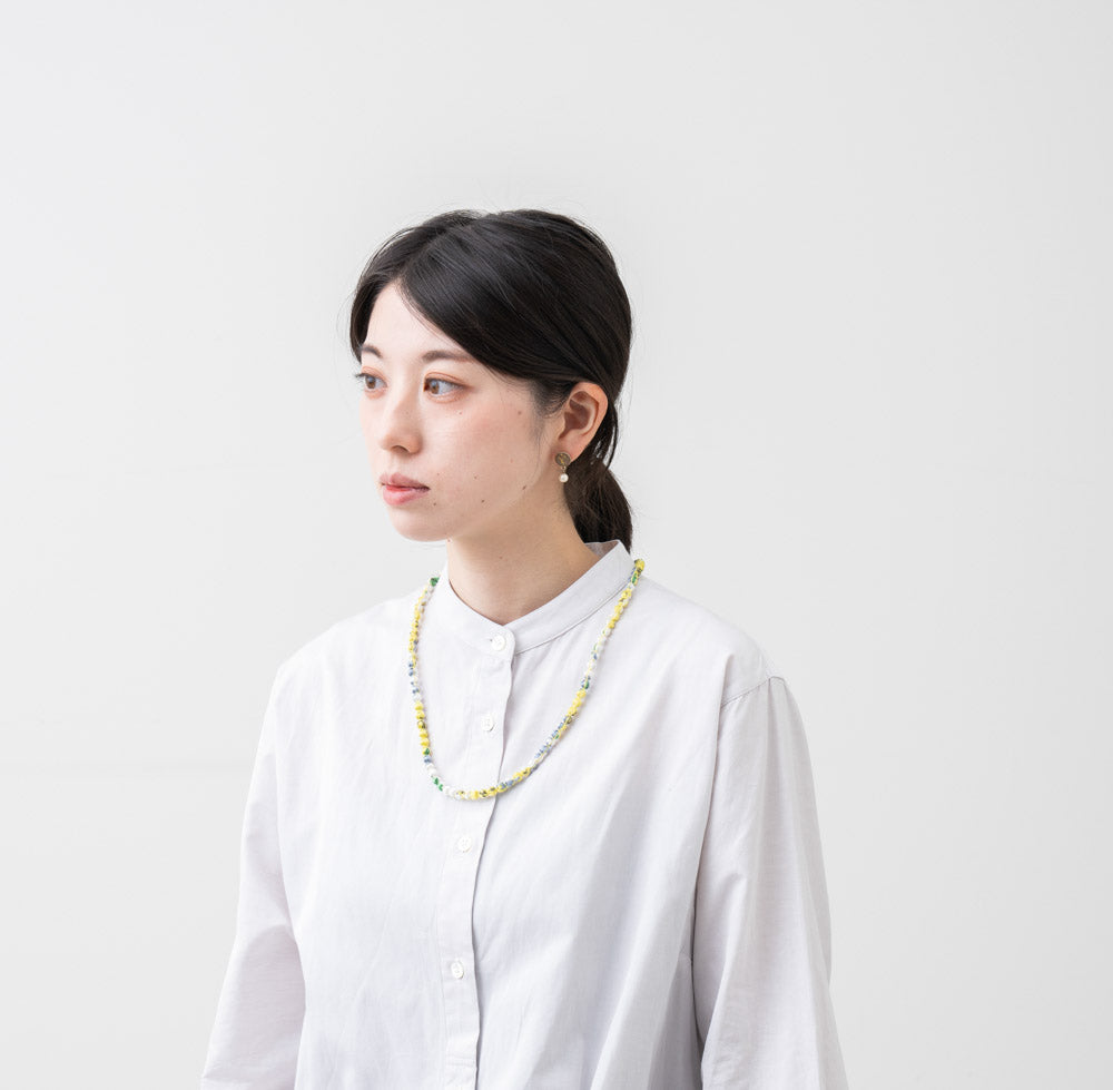 CITRUS シルクボールネックレス