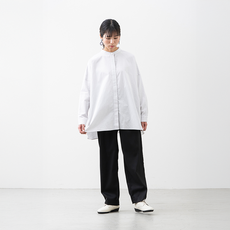 HaTaKaKe（ハタカケ）コットンリネン ワイドブラウス