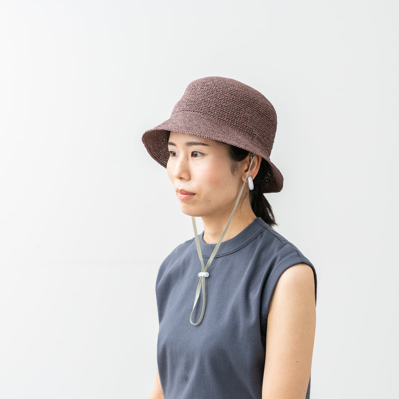 OJO＋（オージョ）洗える手編みハット（クロッシェ）