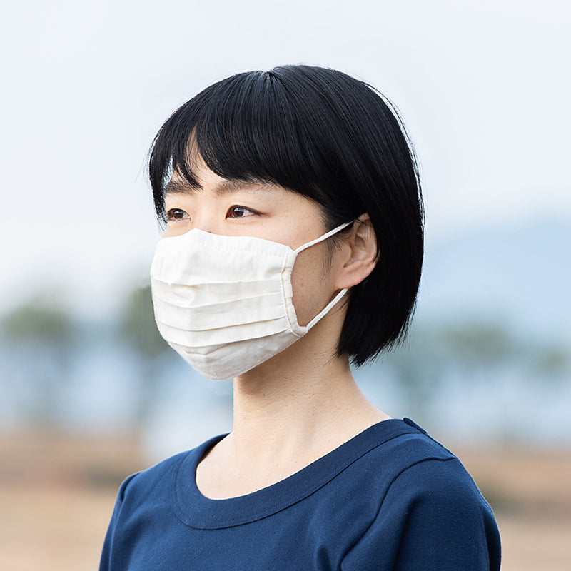 オーガニックコットン 立体型のマスク