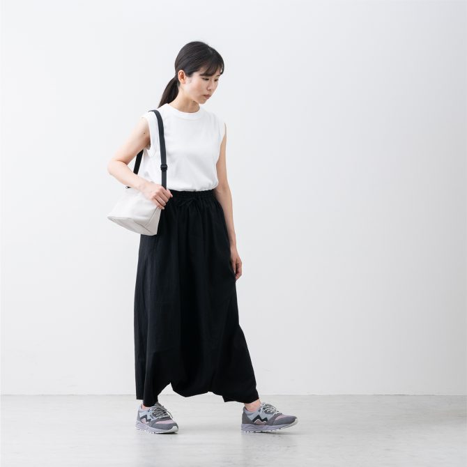 FACTORY（ファクトリー） 綿麻サルエルパンツ