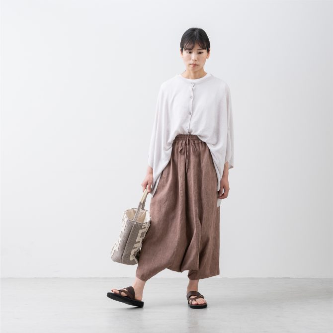 FACTORY（ファクトリー） 綿麻サルエルパンツ