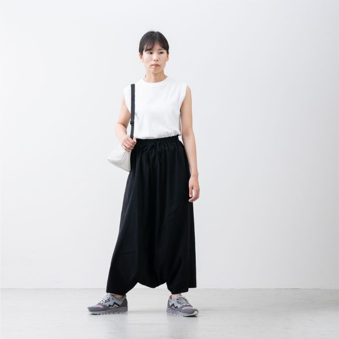 FACTORY（ファクトリー） 綿麻サルエルパンツ