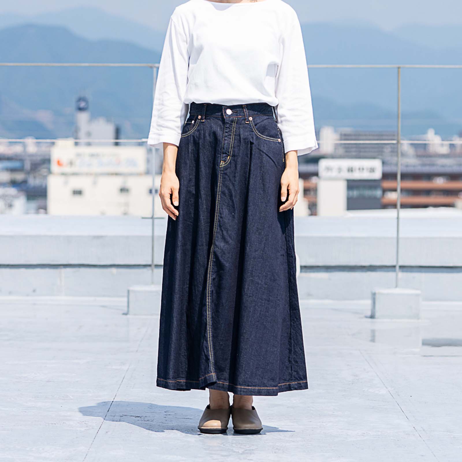 caqu(サキュウ) フレンドシップ ロングフレアスカート