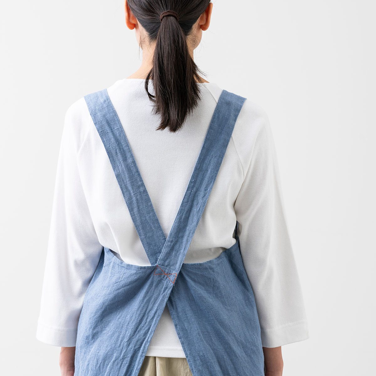 厚手リネン フルエプロン