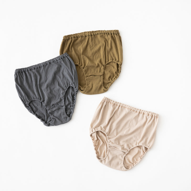 麻のような肌ざわり 綿100％ 深型ショーツ