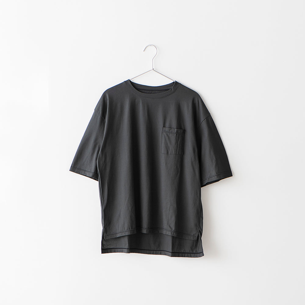 麻のような肌ざわり 綿100%汗が目立たない半袖Tシャツ