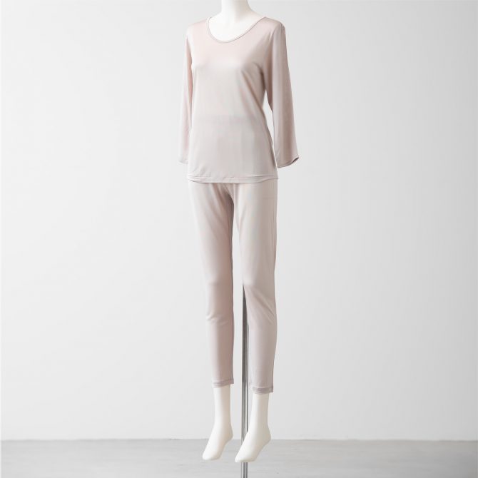正絹シルク100% ロングパンツ