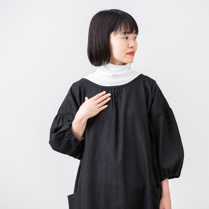 2way コットンリネン エプロンコート
