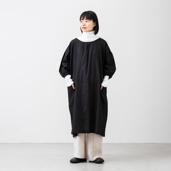 2way コットンリネン エプロンコート
