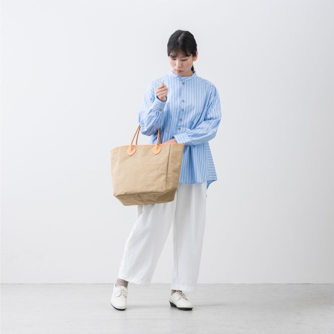 ハンドメイド、トートバック、帆布 気が利く帆布トート+