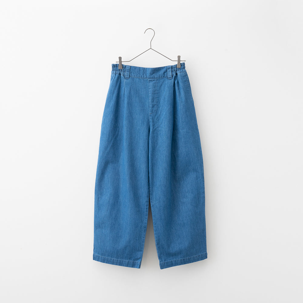 楽ですっきり 大人のワイドストレートパンツ デニム