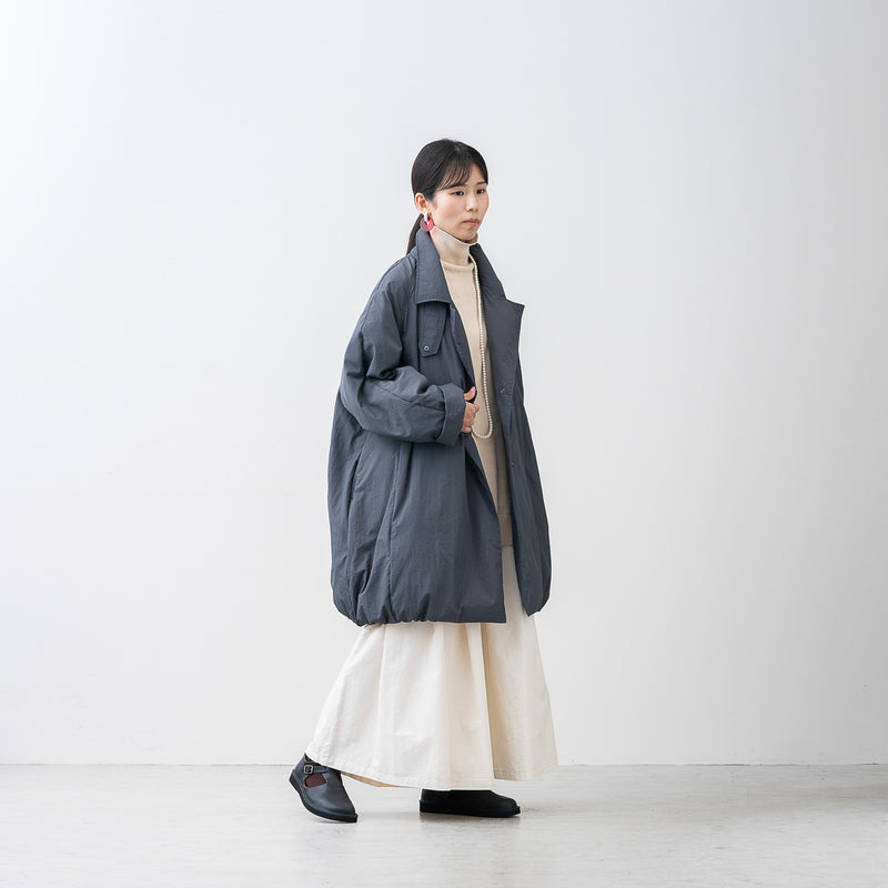軽くて洗えるファイバーダウン Pコート