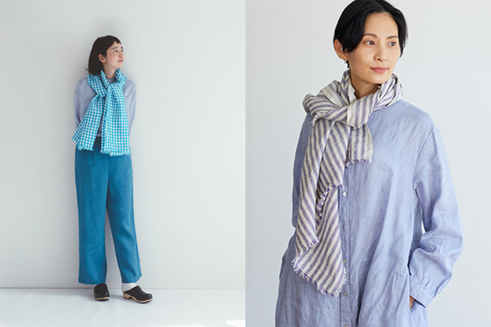 トゥズ フリンジ スカーフ fog linen work(フォグリネンワーク) | みにつけるもの | クロワッサンの店 ONLINESHOP