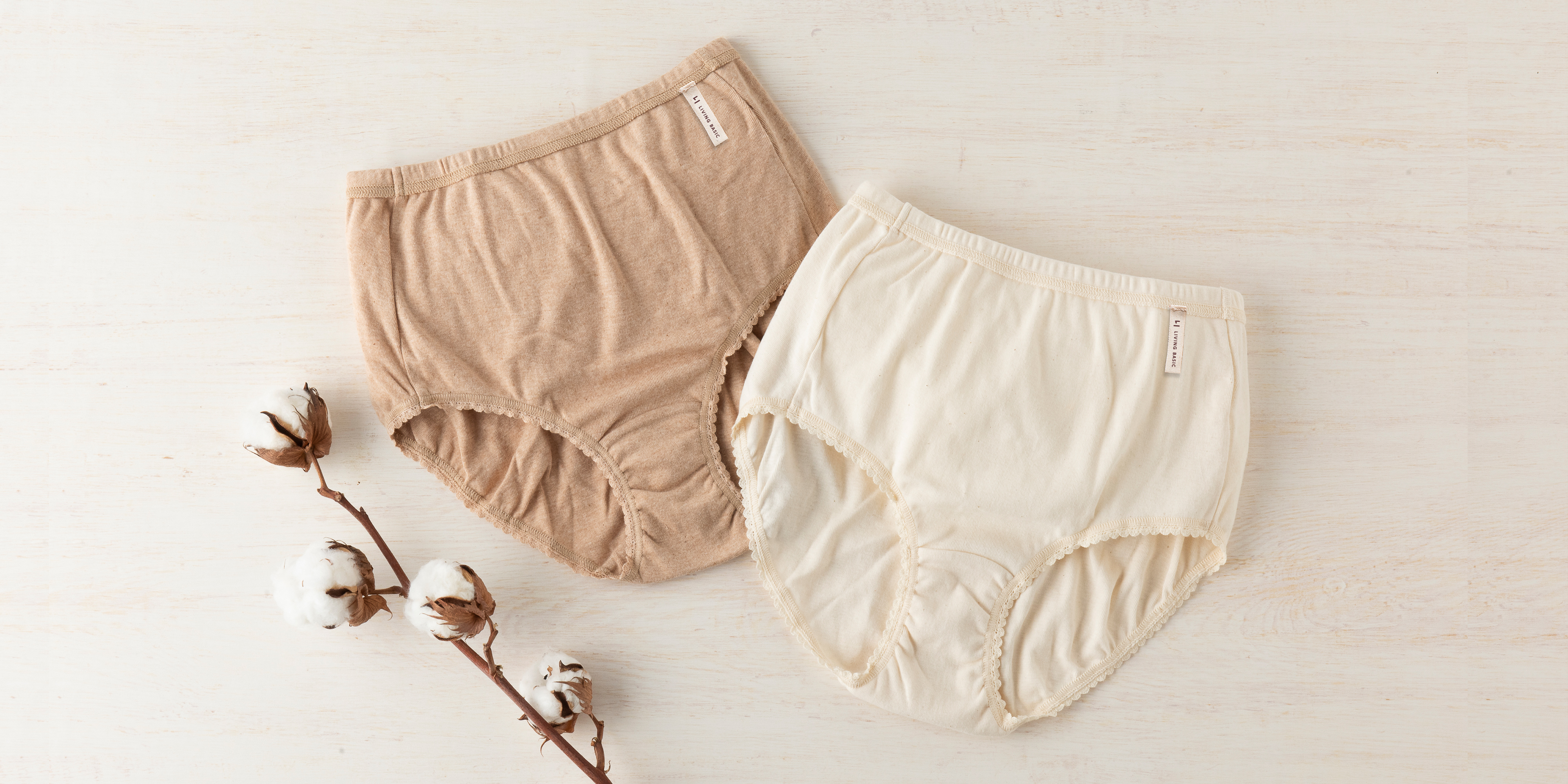 オーガニックコットン・深型ショーツ | みにつけるもの | クロワッサン